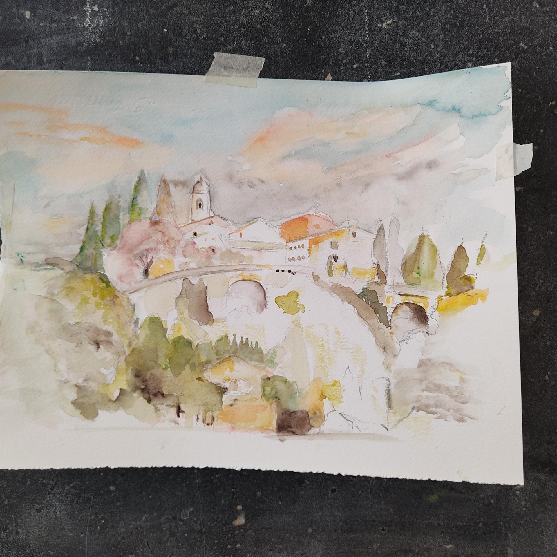 Paysage au loin - Lunain 2022